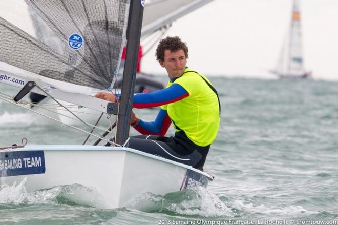 Giles Scott competing in the Finn class at the 2013 Semaine Olympique Francaise. © Thom Touw http://www.thomtouw.com